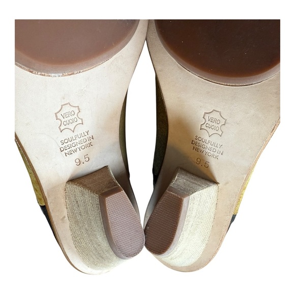 Anthropologie Matt Bernson Marlow  Distressed Leather Heeled Booties Size 9.5 - Picture 11 of 11